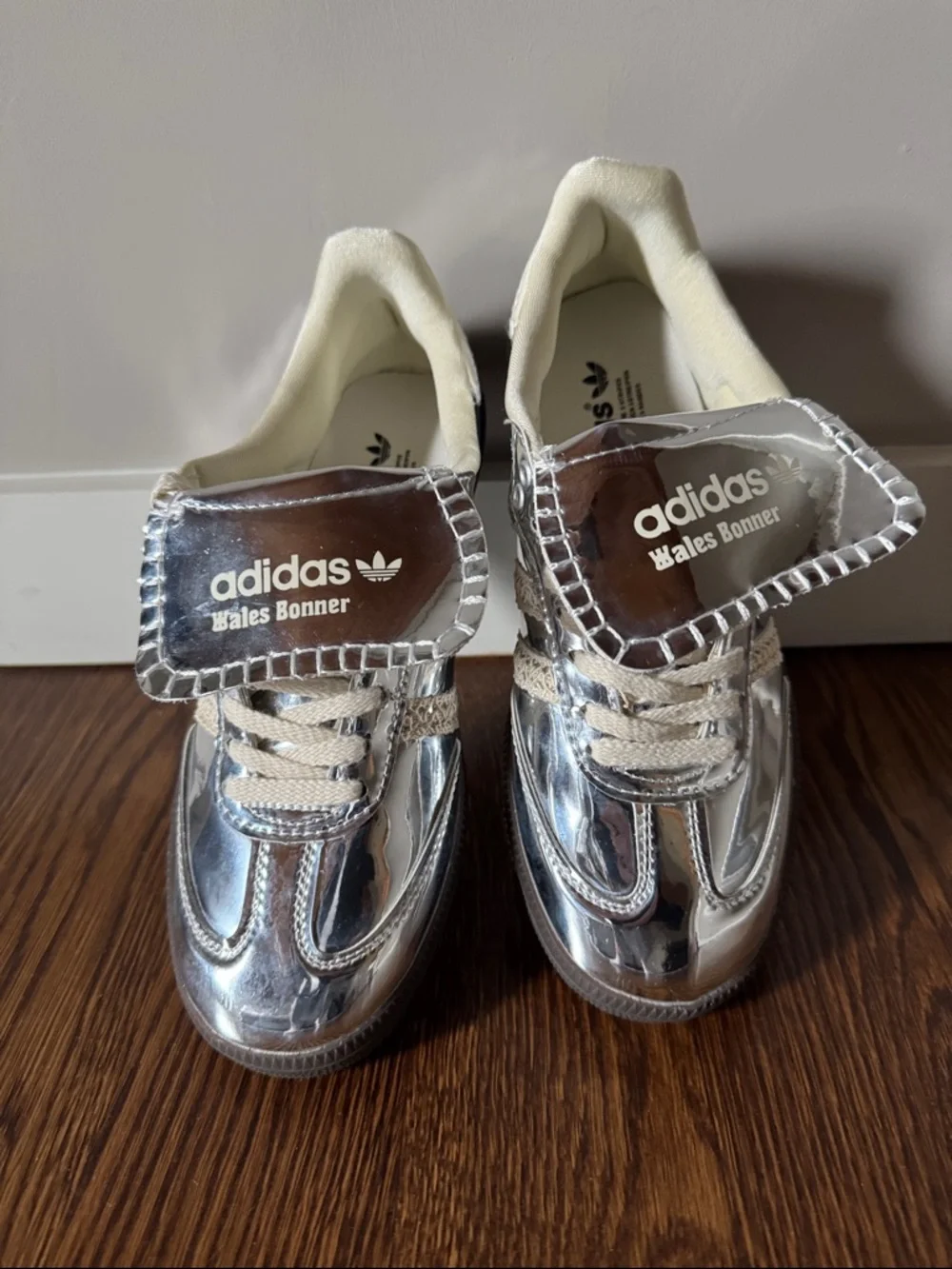 adidas x Wales Bonner women’s Silver Metallic Sneakers - Picture 1 of 5